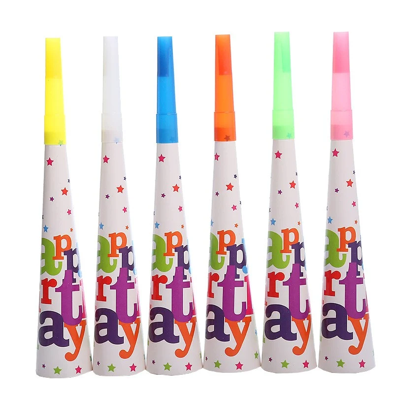 6 db fúvóka, Vivimall, Happy Birthday kollekció, 20 cm, karton, többszínű