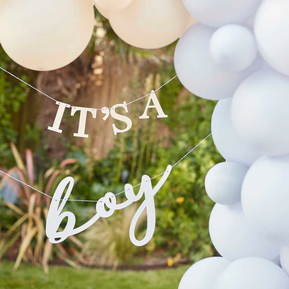 Gingerray füzér Ez egy fiú Baby Shower Bunting