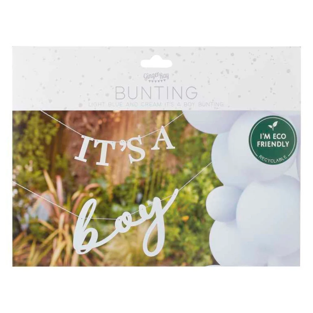 Gingerray füzér Ez egy fiú Baby Shower Bunting