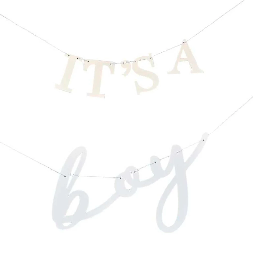 Gingerray füzér Ez egy fiú Baby Shower Bunting