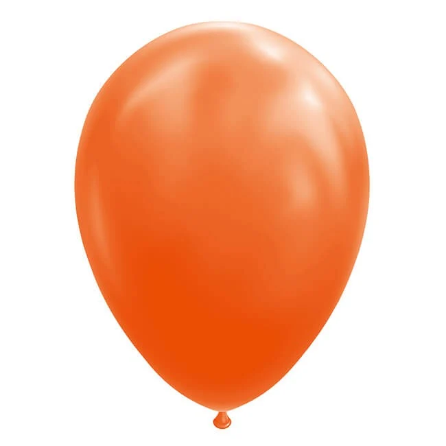 12 db léggömb készlet, Vivimall, Standard latex, 30 cm, narancssárga