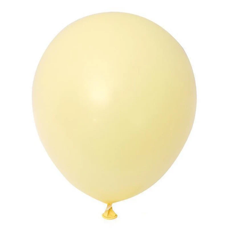 Vivimall 12 db-os makaron latex lufi készlet, 30 cm, sárga