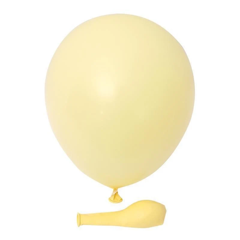 Vivimall 12 db-os makaron latex lufi készlet, 30 cm, sárga