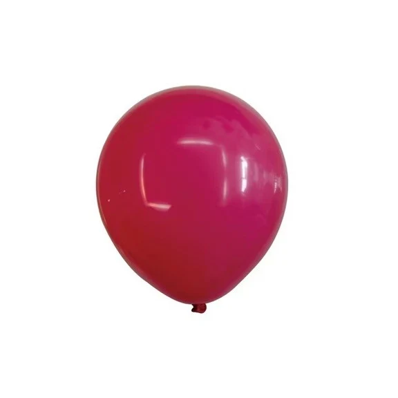 Vivimall 12 db-os, normál latex lufi készlet, 25 cm, málnarózsaszín