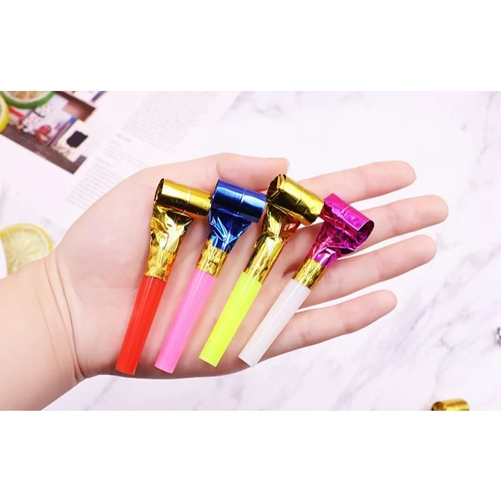 6 db Vivimall fúvóka szett, bulihoz, születésnapi témához, 8 cm, többszínű