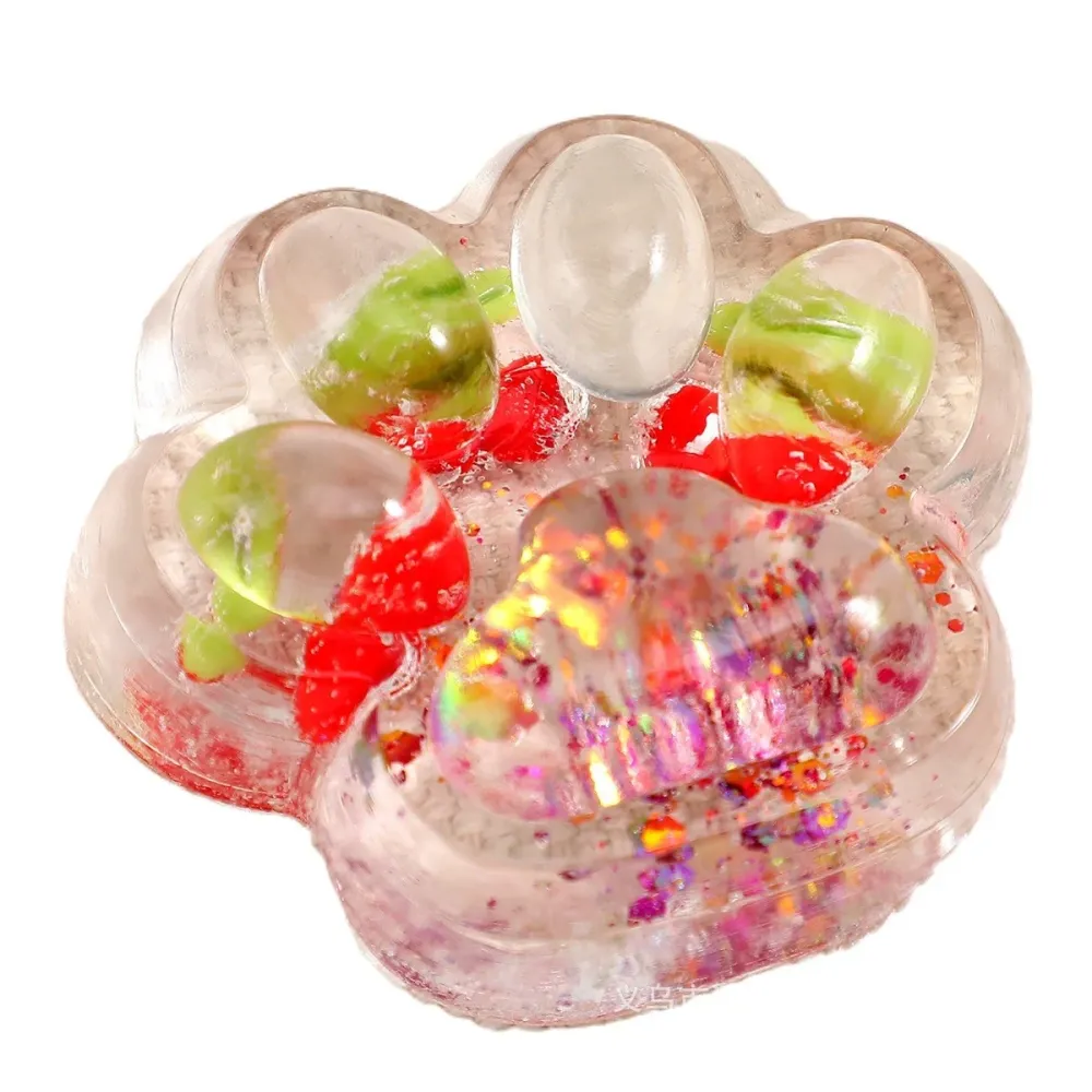 Vivimall Squishy Antistress játék, Lassú visszatérésű, Puha macskamancs, 7,5 cm, Átlátszó csomagolás, 270523-as modell, Tö...