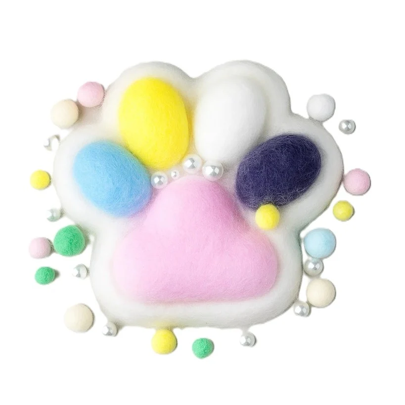 Vivimall Squishy stresszoldó játék, lassú visszarúgású, Cat Paw modell, 12.5x10.5 cm, 220g, +3 év, TPR-ből, 9-es modell, t...