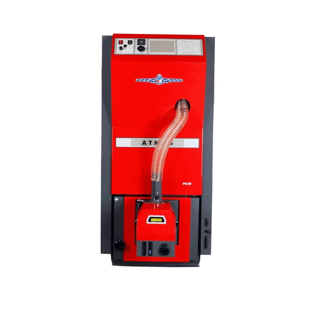 Atmos PX15 pellet kazán 15 kW beépített pellet tartállyal