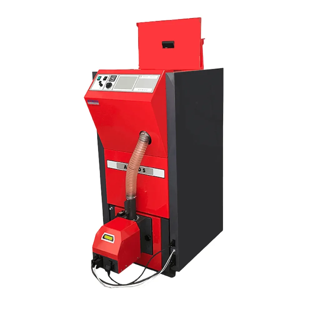 Atmos PX15 pellet kazán 15 kW beépített pellet tartállyal