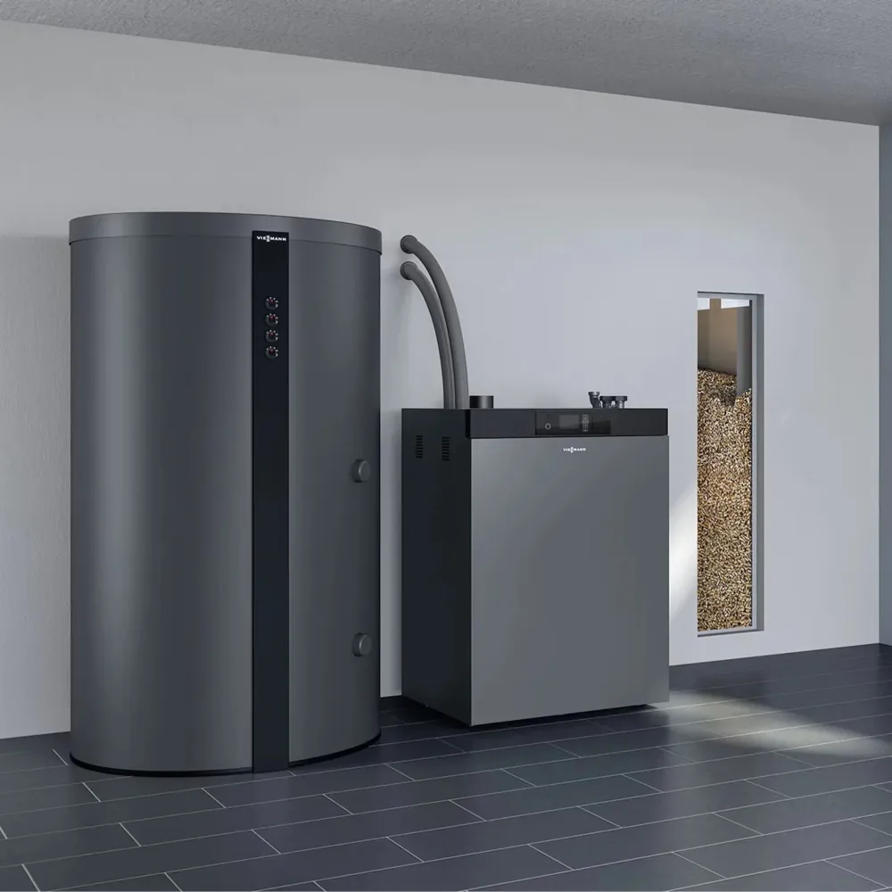 Pellet kazán Viessmann Vitoligno 300-C kazán teljesen automata 12KW