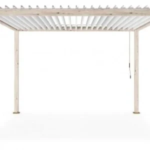 OCEAN rusztikus tölgy pergola 3,6x3,6 m