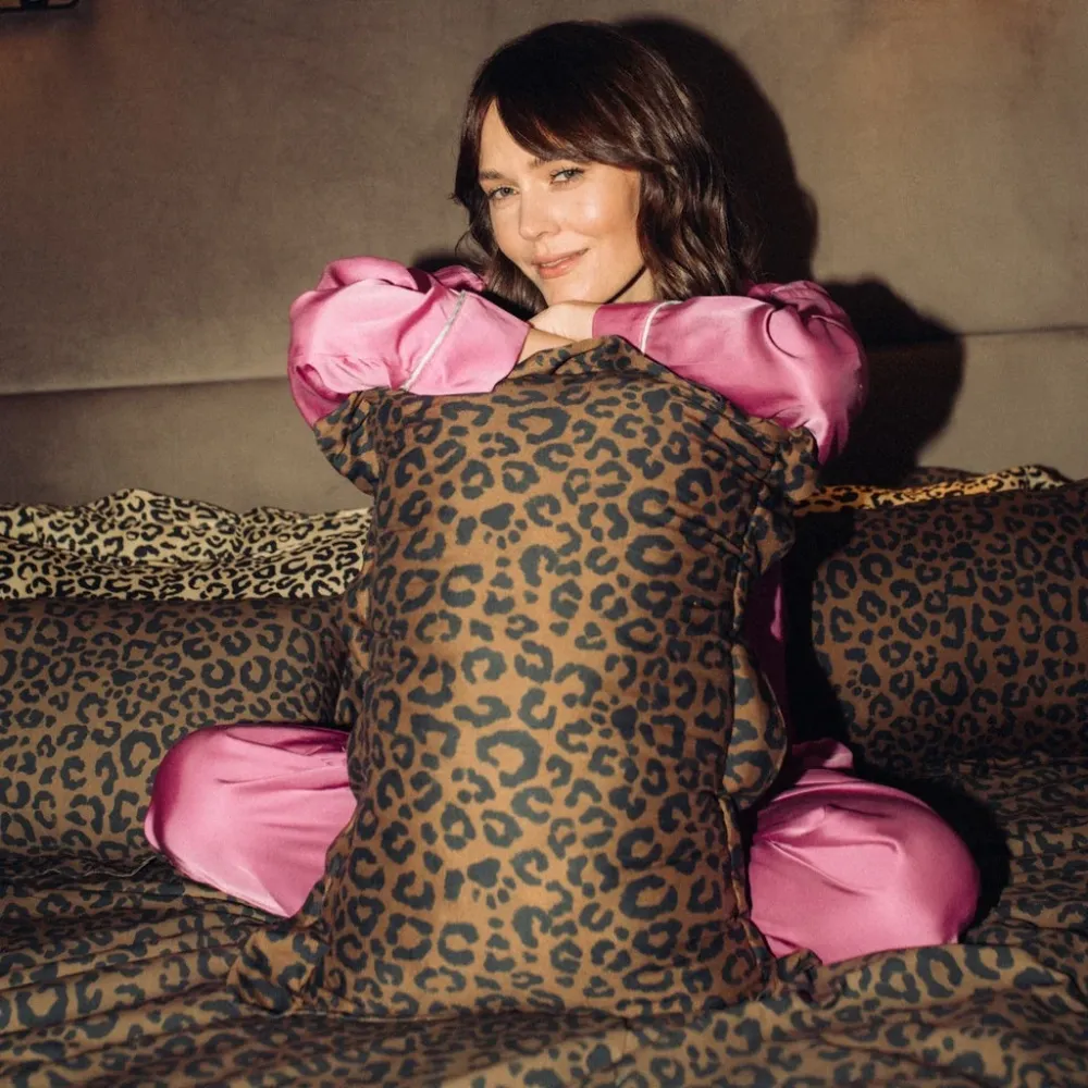 La Millou pamut baba párna XL Leopard Choco