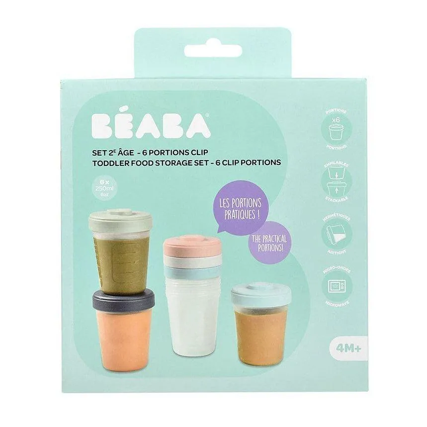 Beaba Clip tégelykészlet 6 db (6x250ml)