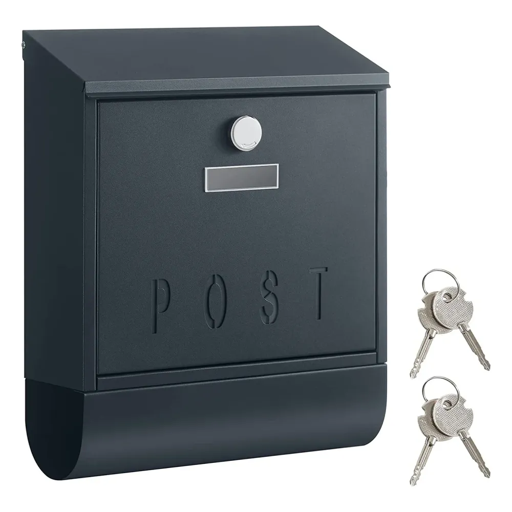 postaláda 30,5 x 38,5 x 11 cm, falra szerelhető, függő postaláda kültérre