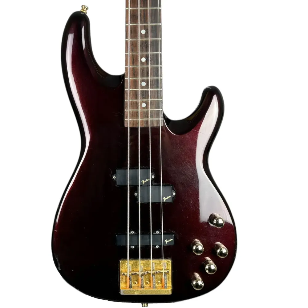 Fender Japan PJR94EQ3 Precision Bass 1994-1995 - Borvörös