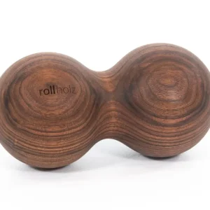 Dupla masszázs golyó - diófa, 10 cm | rollholz