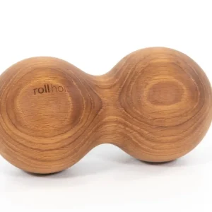 Dupla masszázs golyó - tölgyfa, 10 cm | rollholz