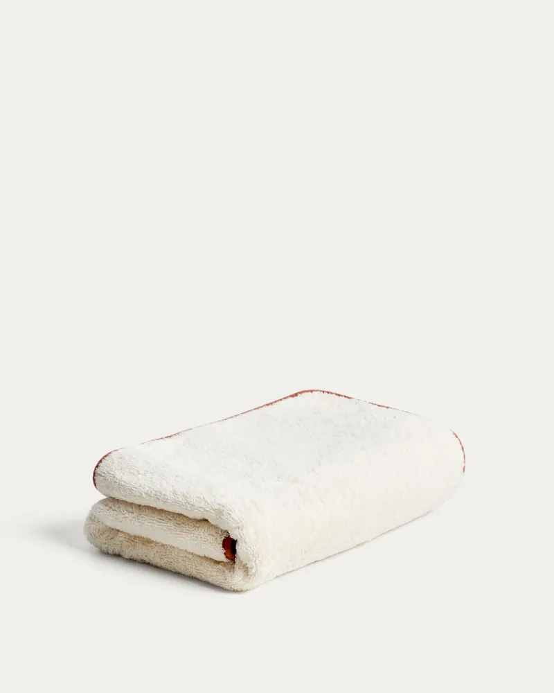 Sedora 100% pamut törölköző narancssárga kontrasztos részlettel 70 x 140cm