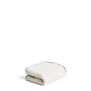 Sedora 100% pamut törölköző zöld kontrasztos részlettel 30 x 50cm