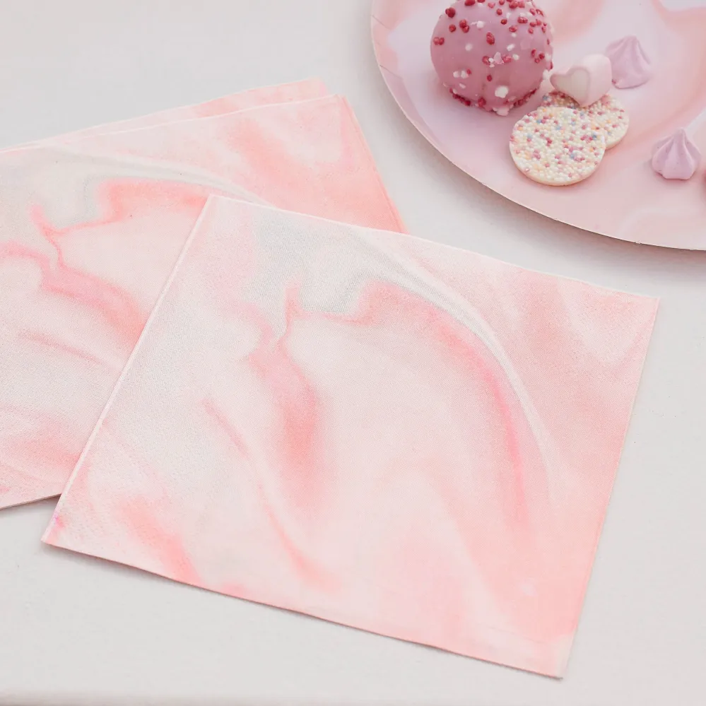 Gingerray papírszalvéták Marble Pink