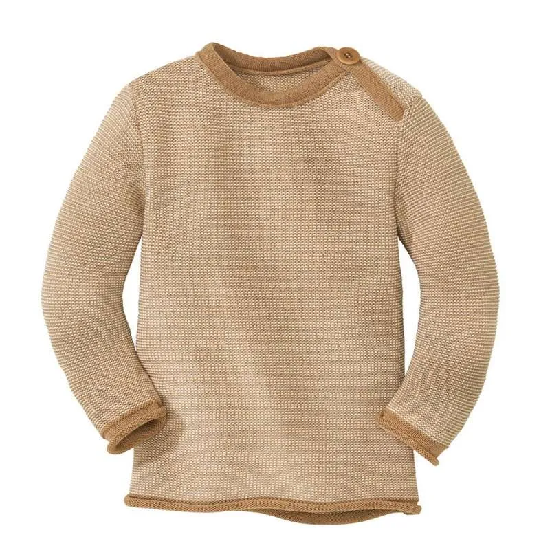 Fonalolló Disana Melange Sweater - Merinould - Caramel/Natur