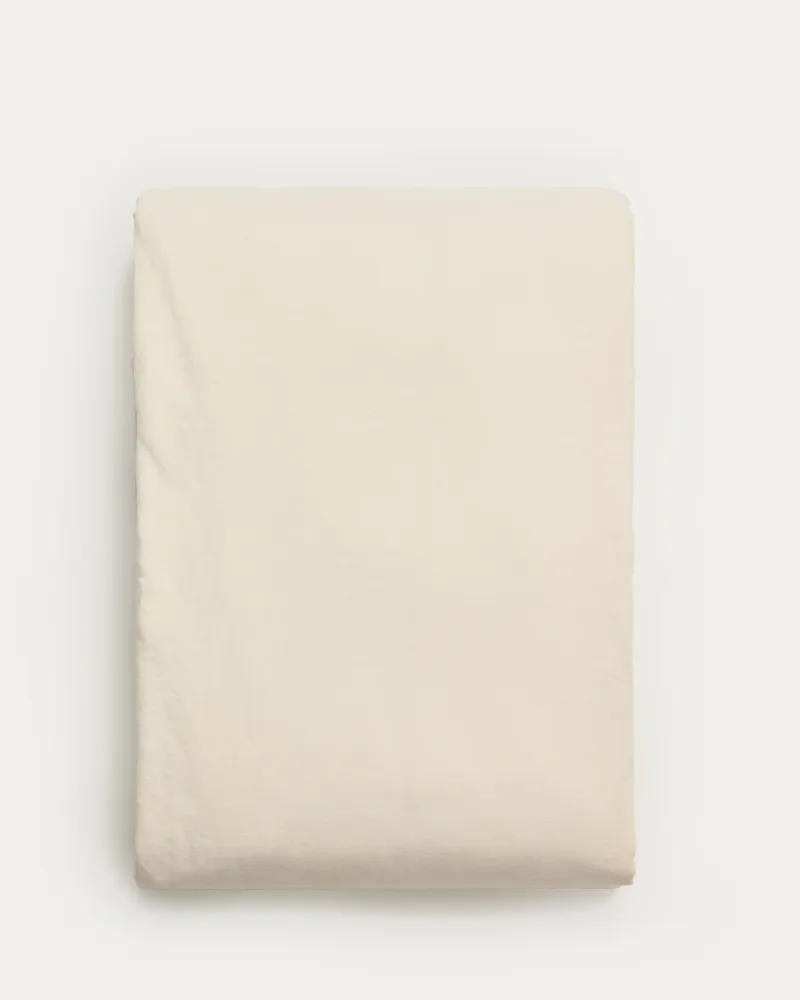 Simmel ecru lenkeverék paplanhuzat 90 cm-es ágyhoz