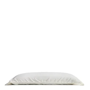 Sirale 100% pamut szatén párnahuzat mosott fehér befejezéssel 45 x 110cm