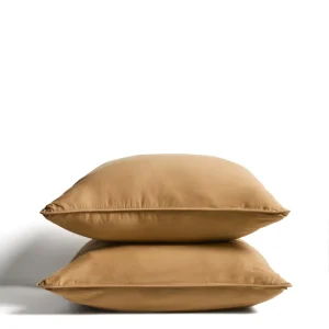 Sirale 2 darab 100% pamut selyem huzat réz színű mosott felülettel 65 x 65 cm