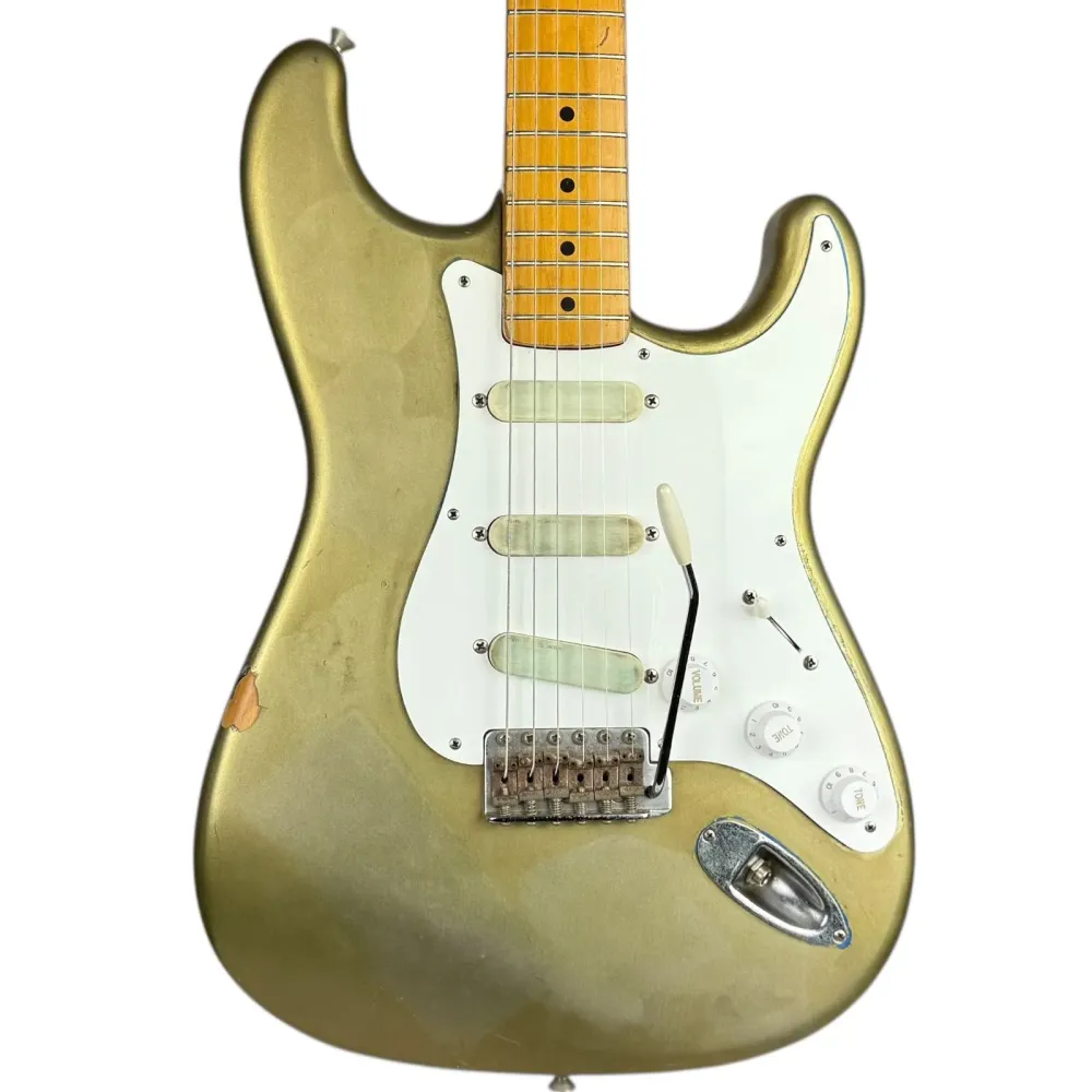 Fender Japan ST54-91LS 54’ Reissue Stratocaster 1989-1990 - Fémes zöld