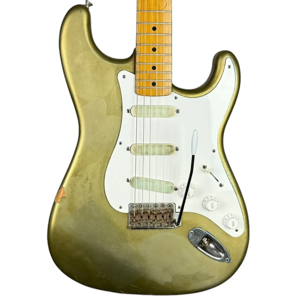 Fender Japan ST54-91LS 54’ Reissue Stratocaster 1989-1990 - Fémes zöld