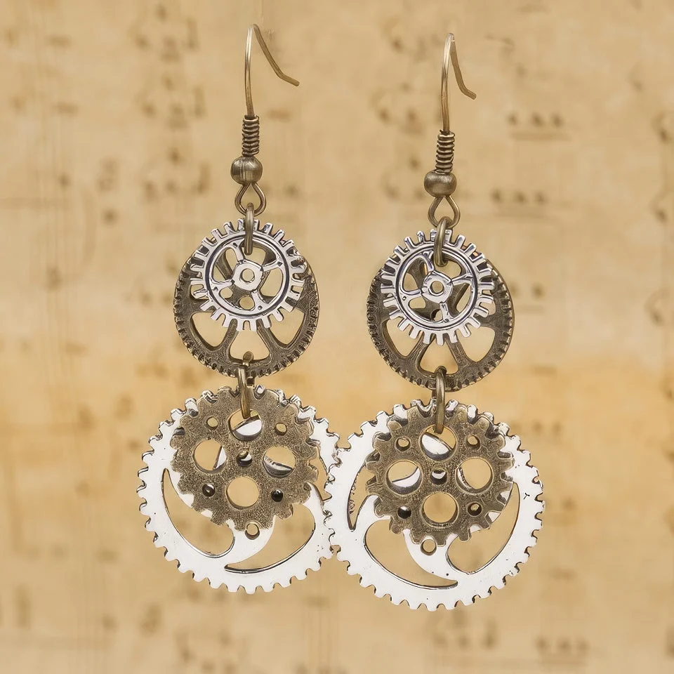 Steampunk fülbevaló ékszerek