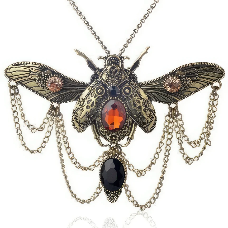 Steampunk női nyaklánc