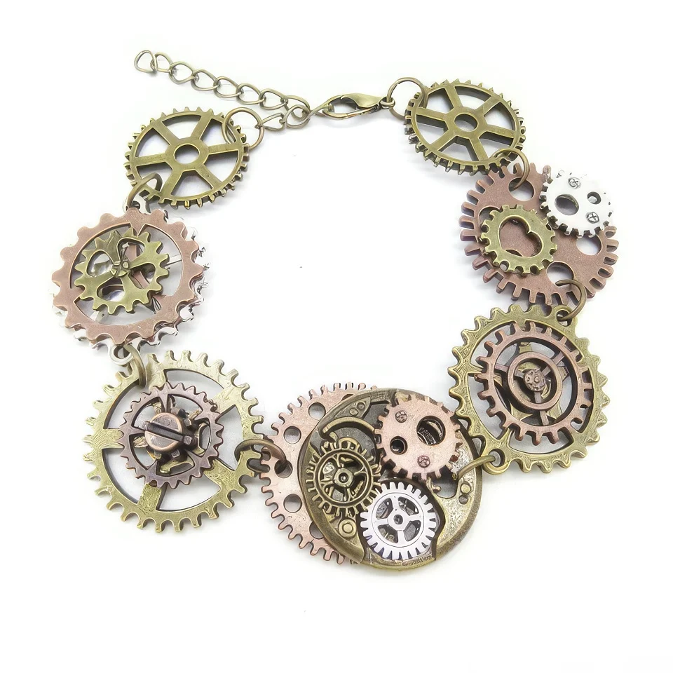 Steampunk stílusú karkötő
