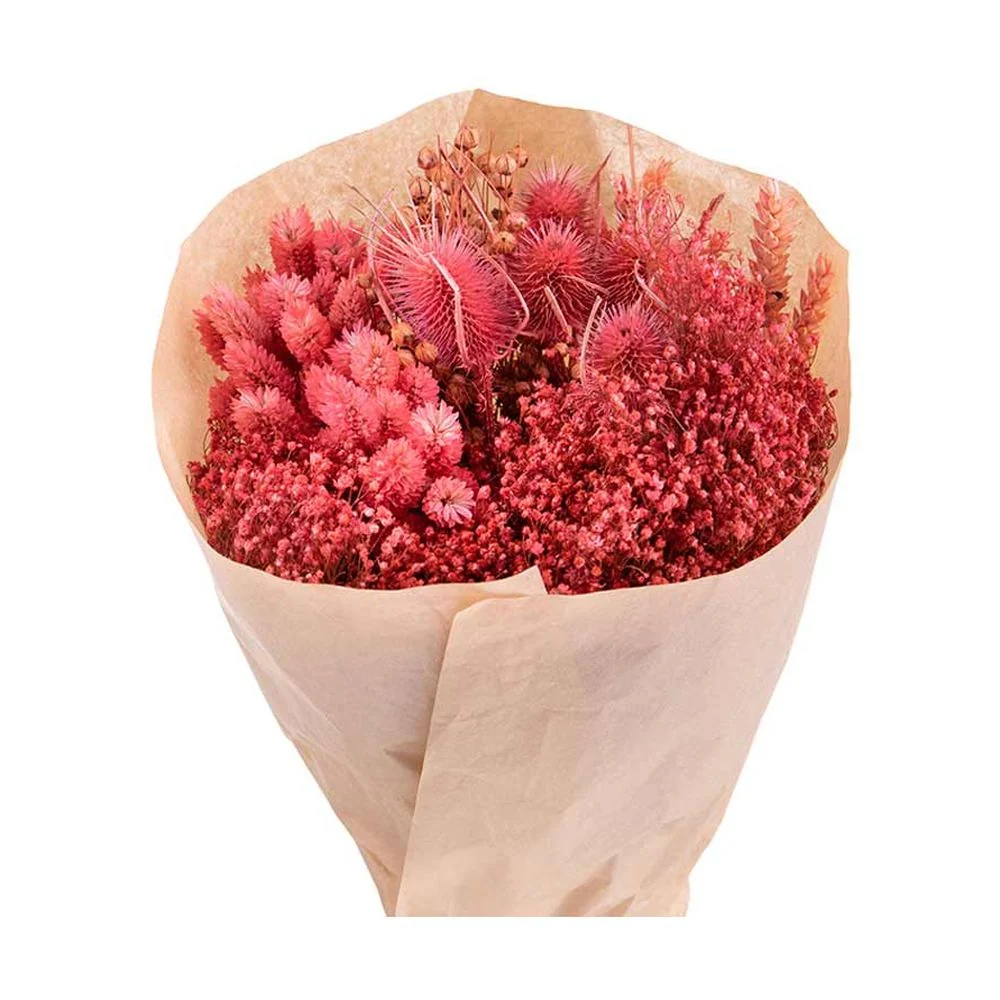 HERBA korallszínű szárított vegyes növénycsokor Ø 30 cm