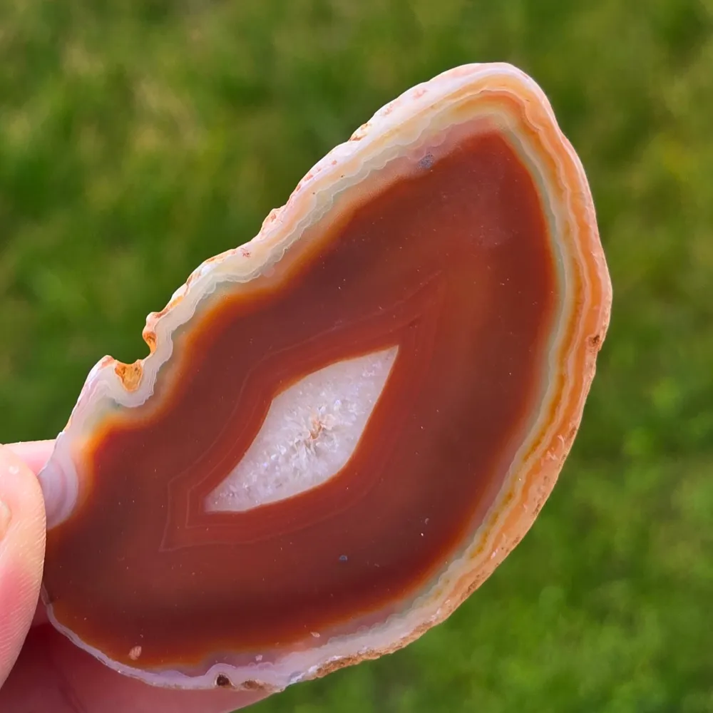 Vörös achát szelet m3
