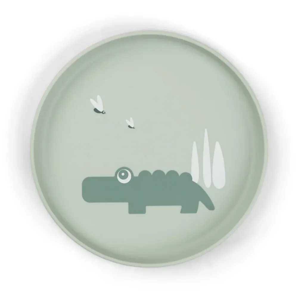 Done Deer baby plate Foodie Croco zöld