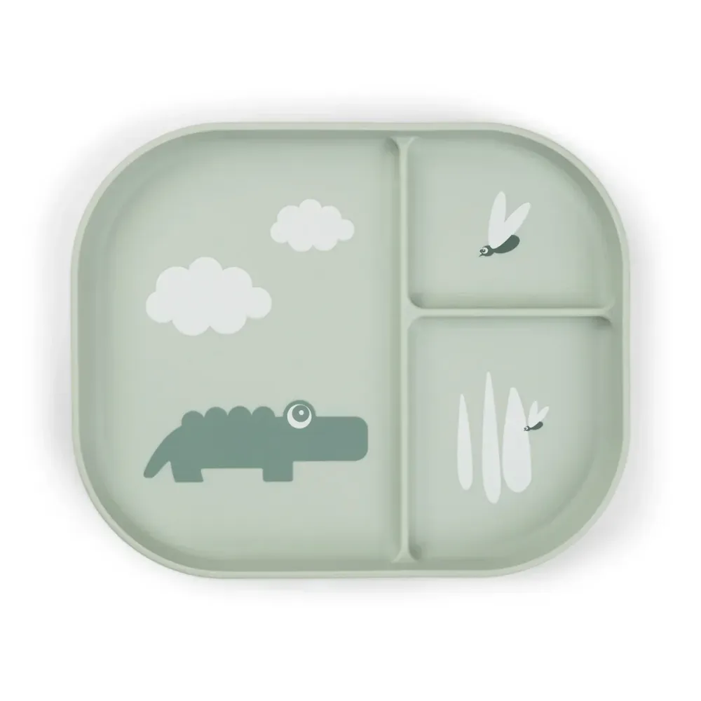 Done Deer Split baby plate Croco zöld