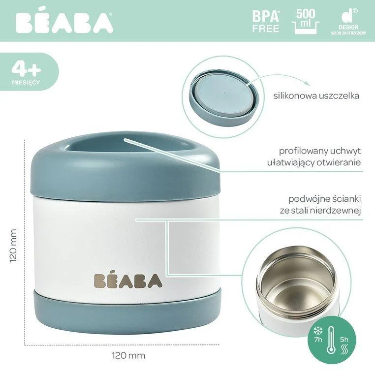 Beaba Baba Termosz 500 ml Balti Kék