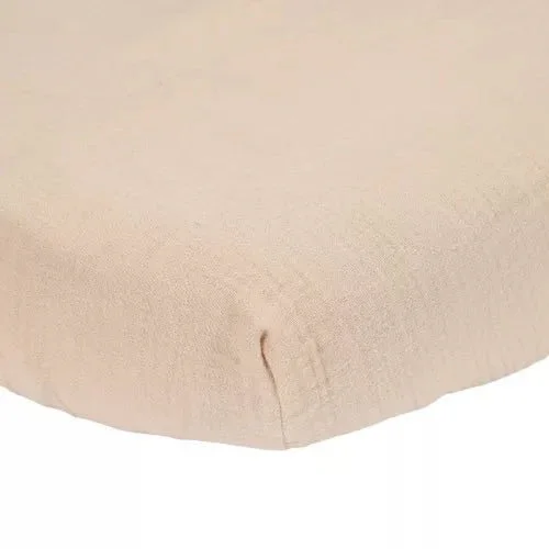 Little Dutch Gumis lepedő 70x140 cm - Beige