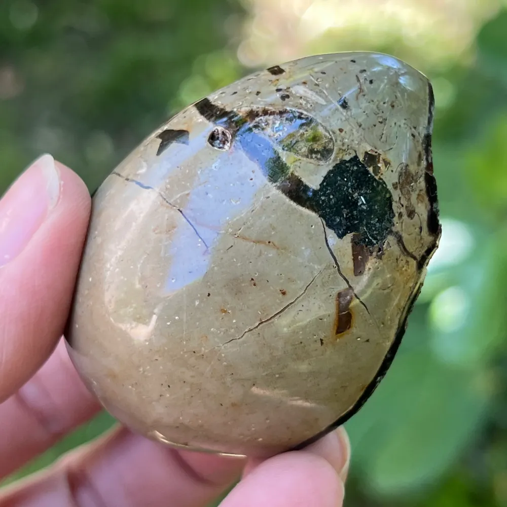 Septaria tojás Madagaszkárról mini, sárkánykő, 5-ös modell