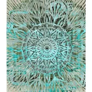 Printed aqua strandtörölköző 2105