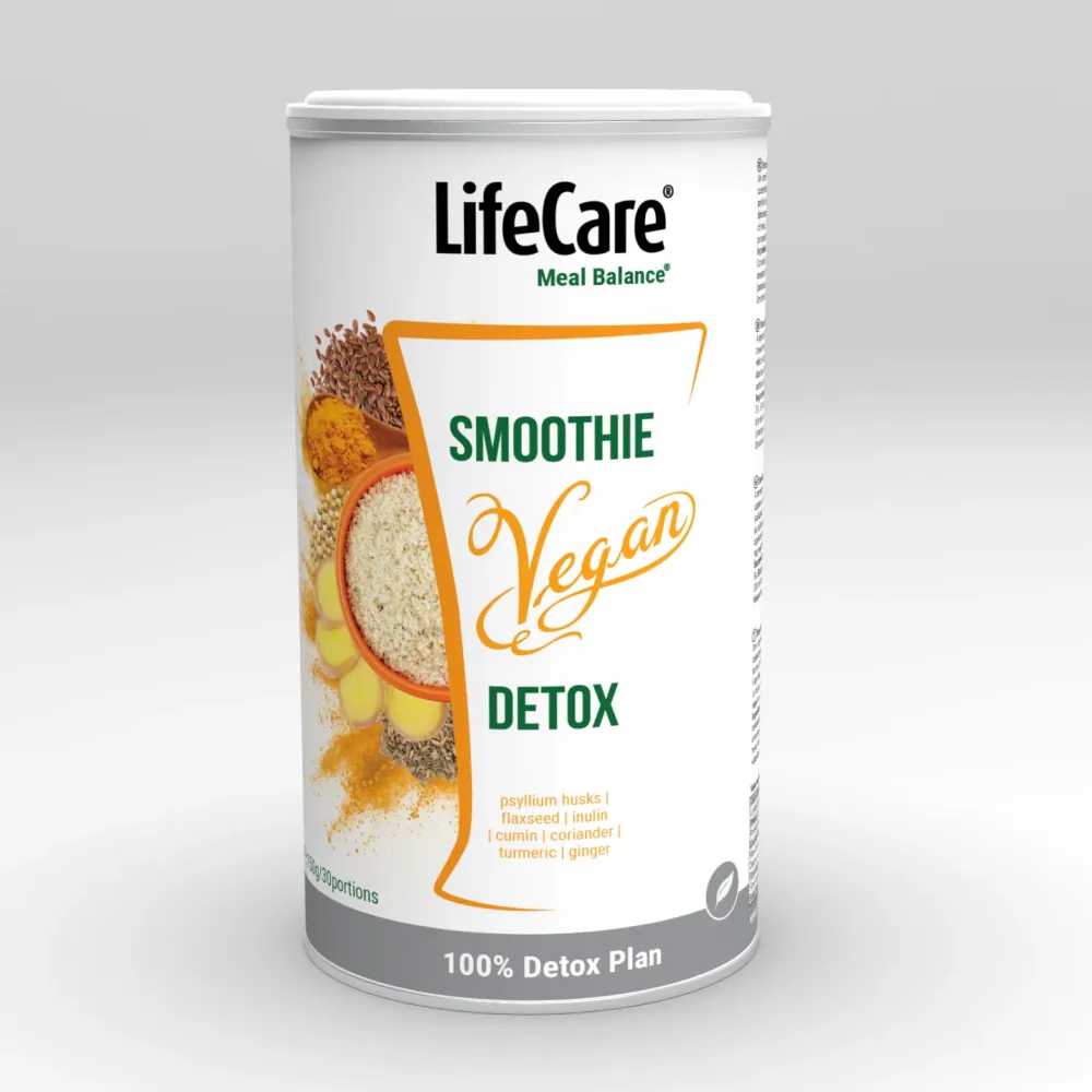 Vegán, méregtelenítő smoothie, útifűmag-alapú