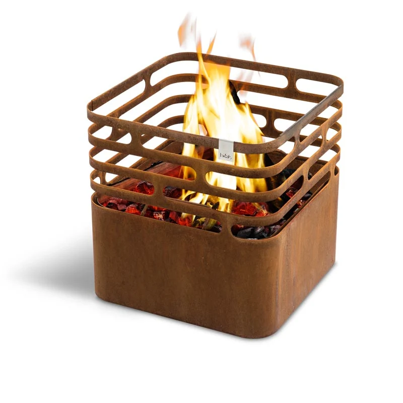 Höfats CUBE Forgatható Grill és Tűztál Corten Acél