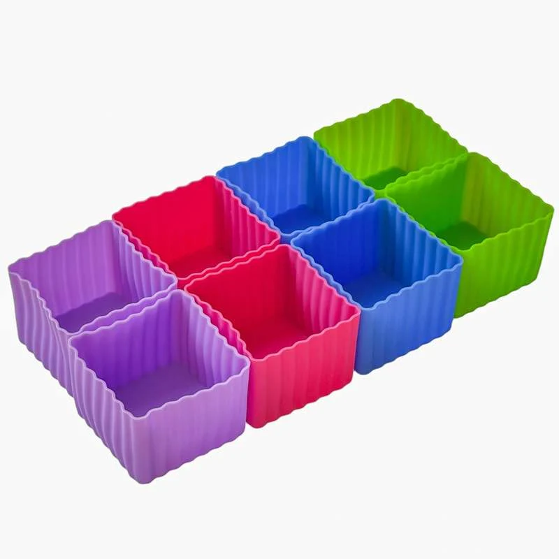 Yumbox - Szilikonformák az Uzsonnásdobozhoz - 8 db - Többszínű