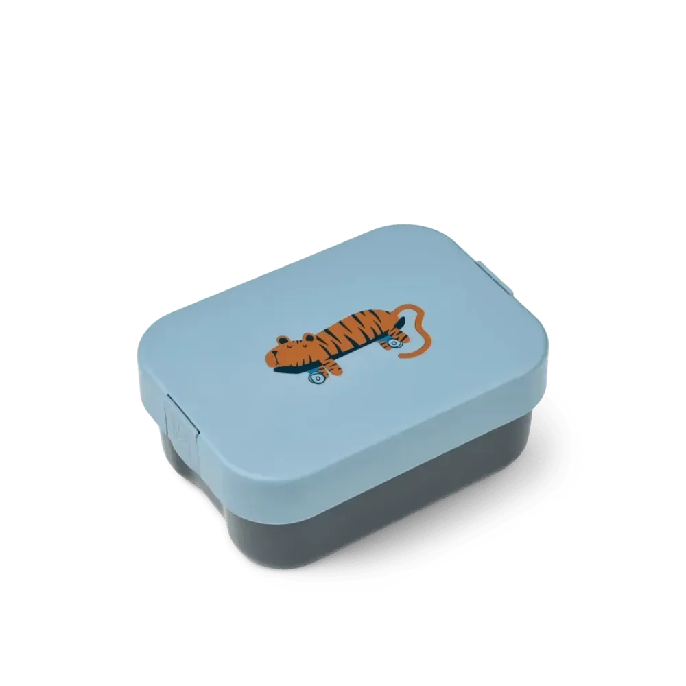 Liewood Kamil uzsonnás doboz - Tiger / Beach blue
