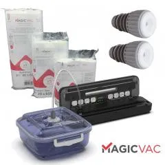 Magic Vac PRIME Csomag: Compact vákuumgép + vákuumozható edény és dugó + fólia szett