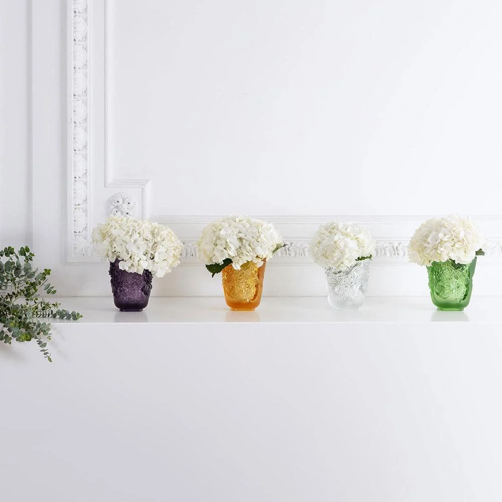 Lalique Pivoines Petit Modèle zöld kristályváza 10708800