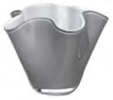 Onlylux cachepot váza Wave mini H 13cm opálszürke OL01741