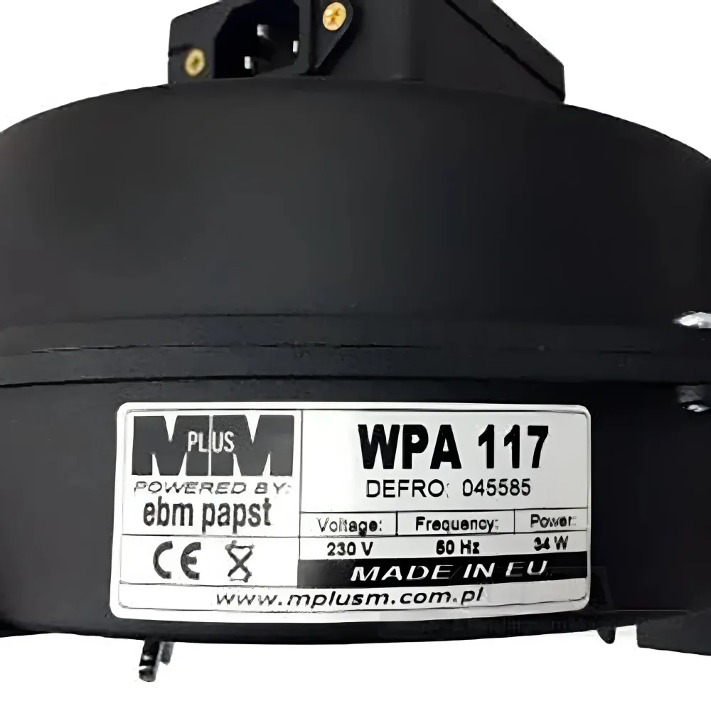 Ventilátor WPA 117 Defro 3,9 KW szilárd tüzelésű kazán