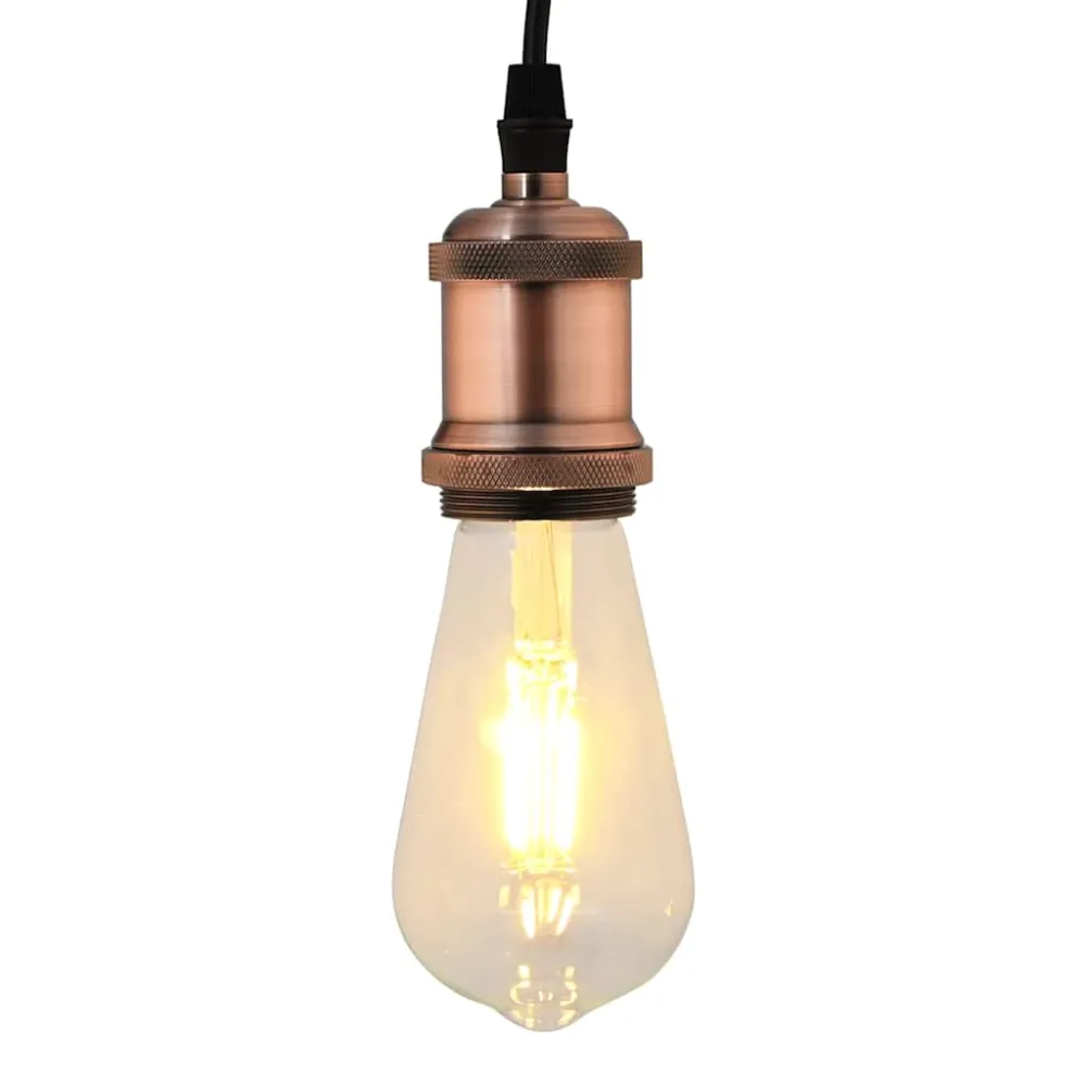 vidaXL 2 db vörös bronz lámpatartók E27